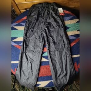 Vintage Holloway Track Pants Size Small Black Nylon Mesh Lined NWT 90s